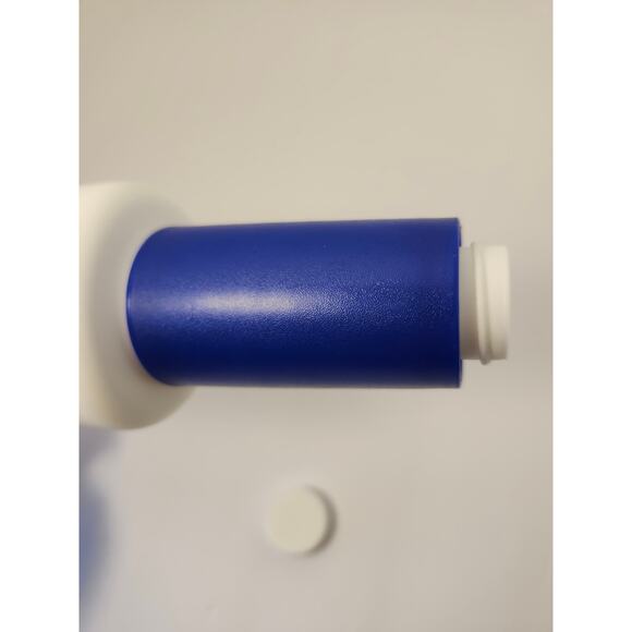 Tupperware Vintage Rolling Pin Fill N Chill  Hot Or Cold 16" Plastic Blue/White - Picture 4 of 8